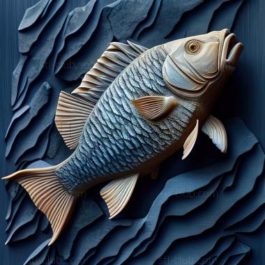 3D model st Yulidochromis fish (STL)